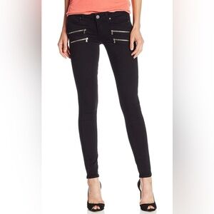 PAIGE Edgemont Zip Accent Skinny Jean